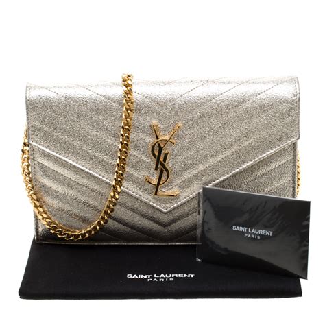 clutch ysl argento|st laurent clutch bag.